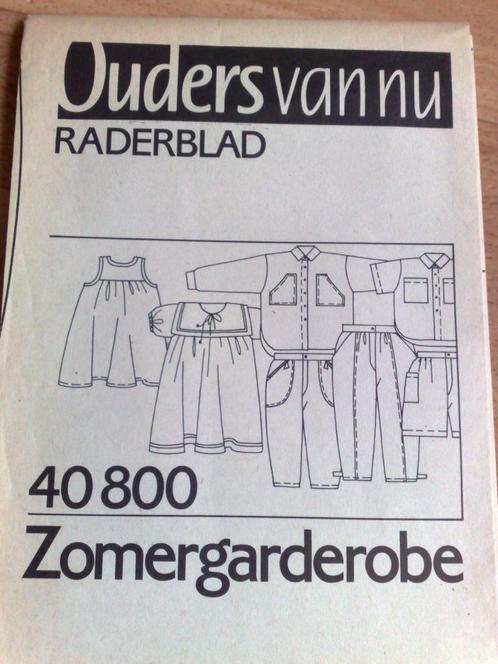 Zomer patronen voor kinderen nr. 40800 maten 92-98-104, Hobby en Vrije tijd, Kledingpatronen, Zo goed als nieuw, Kind, Overige merken