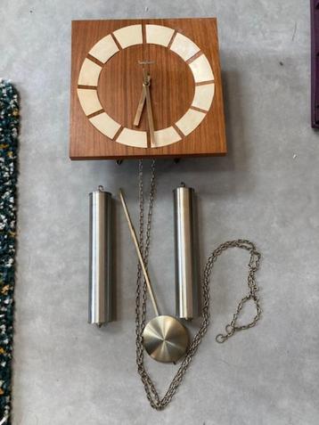 Junghans vintage wandklok – slingerklok met gewichten – mid- beschikbaar voor biedingen