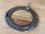 2 x messing patrijspoort met spiegel 20cm (decoratie), Watersport en Boten, Ophalen of Verzenden, Gebruikt, Overige typen