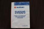 Suzuki SV650 2005 instructie boekje  / handleiding, Motoren, Handleidingen en Instructieboekjes, Suzuki