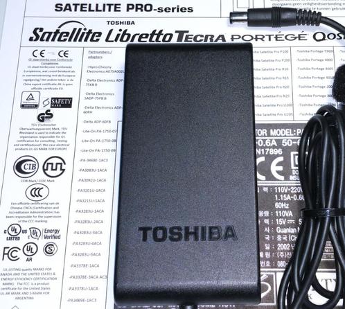 Toshiba JRC PA3083U-1ACA 15V 5A 75W Adapter Lader 6.3x3.0mm, Computers en Software, Laptop-opladers, Zo goed als nieuw, Ophalen of Verzenden