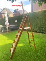 Antieke vintage houten schilders trap, Ophalen
