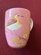 Roze Mok met Vogel Decoratie, Huis en Inrichting, Keuken | Servies, Keramiek, Ophalen of Verzenden, Zo goed als nieuw, Overige stijlen