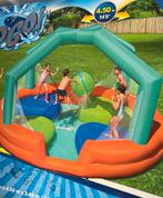 Springkussen waterpark wipeout 4,5x4,5x2,68, Ophalen, Zo goed als nieuw