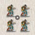 Elvis Presley STICKER met Gitaar., Ophalen of Verzenden, Nieuw, Overige typen