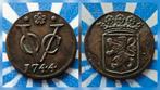 Schitterende oude munt VOC duit Holland 1744, Ophalen of Verzenden, Vóór koninkrijk, Overige waardes, Losse munt