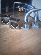 Vintage woonaccessoires massief 4 stuks in 1 koop €5,00, Ophalen, Zo goed als nieuw, Glas of Kopje