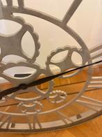 Stijlvolle Wandklok - Klok, Glas, Metaal, Huis en Inrichting, Woonaccessoires | Klokken, Ophalen, Gebruikt, Analoog, Wandklok