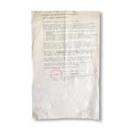 Brief Binnenlandse Strijdkrachten mei 1945 Veluwe, district, Verzamelen, Militaria | Tweede Wereldoorlog, B, U, Ophalen of Verzenden