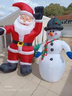 Grote kerstman en  sneeuwpop opblaasbaar  30€, Diversen, Kerst, Ophalen of Verzenden