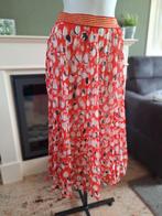 Caroline Biss oranje rode plissé rok 36 S Gratis Verzenden !, Verzenden, Zo goed als nieuw, Maat 36 (S), Caroline Biss
