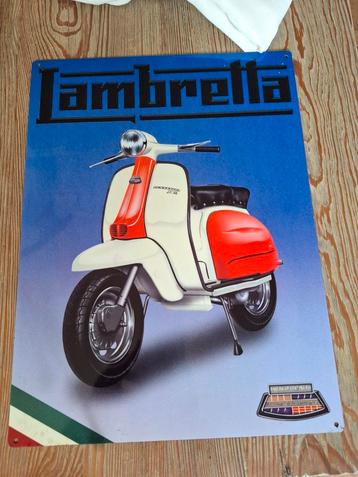 Scooter Wandplaten - Lambretta & Vespa - Set van 3 beschikbaar voor biedingen
