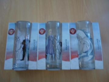 3 verschillende Disney Frozen glazen oa Elsa. Nieuw beschikbaar voor biedingen