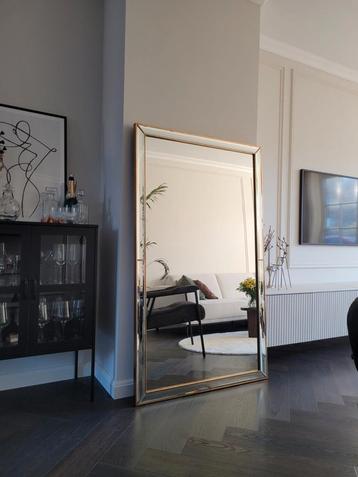 Grote Gouden Vintage Spiegel | Deknudt 161x95cm Goud XL beschikbaar voor biedingen