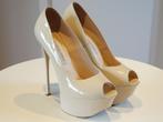 Gianmarco Lorenzi designer pumps maat 38, Beige, Ophalen of Verzenden, Gianmarco Lorenzi, Schoenen met hoge hakken