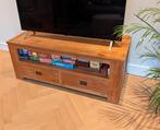 Massief houten TV-meubel, Ophalen, Gebruikt, 100 tot 150 cm, Minder dan 100 cm