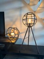 Set van 2 industriële lampen, Huis en Inrichting, Lampen | Vloerlampen, Ophalen, Zo goed als nieuw, Metaal, Minder dan 100 cm