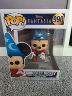 Funko Pop! Disney Fantasia Sorcerer Mickey #990, Ophalen of Verzenden, Mickey Mouse, Zo goed als nieuw, Beeldje of Figuurtje