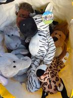 Safari Knuffels - Diverse Dieren, Ophalen of Verzenden, Zo goed als nieuw, Overige typen