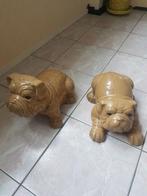 Keramiische bulldog beelden, Ophalen of Verzenden, Zo goed als nieuw