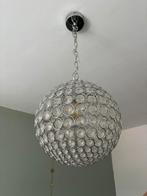 Zilveren kristallen hanglamp, Ophalen of Verzenden, Zo goed als nieuw