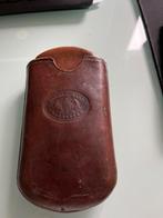 Antieke leren sigarenkoker - London Make, Antiek en Kunst, Ophalen of Verzenden