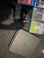 PS4 Slim met 16 games en 2 controllers, Spelcomputers en Games, Spelcomputers | Sony PlayStation 4, Ophalen, Met 2 controllers