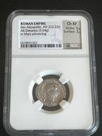Zilveren Denarius NGC, Ophalen of Verzenden, Italië