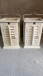 Riviera maison louvre windlichten, Huis en Inrichting, Woonaccessoires | Kandelaars en Kaarsen, Ophalen, Gebruikt, 25 tot 50 cm