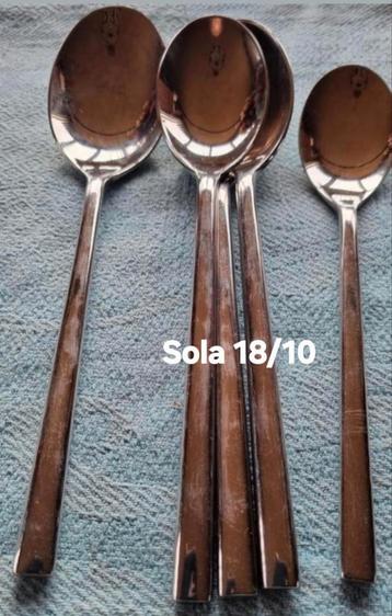 Sola blinkende lepels half ronde handvatten twee soorten beschikbaar voor biedingen