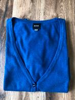 Vestje Boss V-hals S kobaltblauw glazen glinsterknoopjes, Ophalen of Verzenden, Zo goed als nieuw, Blauw