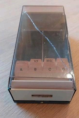 Vintage visitekaartjes houder, Diversen, Bureau-accessoires, Gebruikt, Ophalen of Verzenden