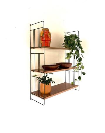 Vintage XL teakhouten wandrek, WHB Germany ‘60 beschikbaar voor biedingen