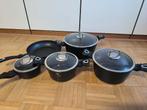 Pannenset (5 stuks) merk Berlinger Haus, Ophalen of Verzenden, Gebruikt, Rvs, Pannenset