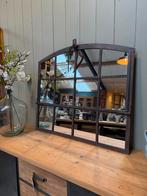 Vintage stalraam spiegel | Wandspiegel staal | Industrieel, Ophalen, Gebruikt, 100 tot 125 cm, Minder dan 100 cm