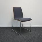 Brunner Vergaderstoelen | Stof | Hout | Grijs | Stapelbaar, Huis en Inrichting, Stoelen, Gebruikt, Metaal, Ophalen of Verzenden