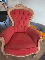 Brocante stoel/fauteuil, Huis en Inrichting, Fauteuils, Ophalen of Verzenden, Gebruikt, 50 tot 75 cm
