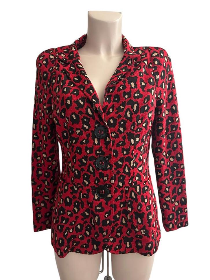 ML Collections blazer M, Kleding | Dames, Jasjes, Kostuums en Pakken, Zo goed als nieuw, Maat 38/40 (M), Rood, Ophalen of Verzenden