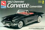 Bouwdoos 1962 Chevy Corvette convertible AMT, Hobby en Vrije tijd, Overige merken, Auto, Groter dan 1:32, Nieuw
