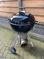 Weber BBQ 57 cm met hoes en brikettenstarter, Ophalen, Gebruikt, Met accessoires