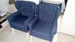 2 Fauteuil stoelen, Ophalen, 75 tot 100 cm, Zo goed als nieuw, Stof