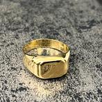 14 karaats gouden ring zegelring model nieuw, Sieraden, Tassen en Uiterlijk, Ringen, Ophalen of Verzenden