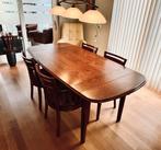 Prachtige eettafel met stoelen. Deens ovaal, kersen, Antiek en Kunst, Ophalen