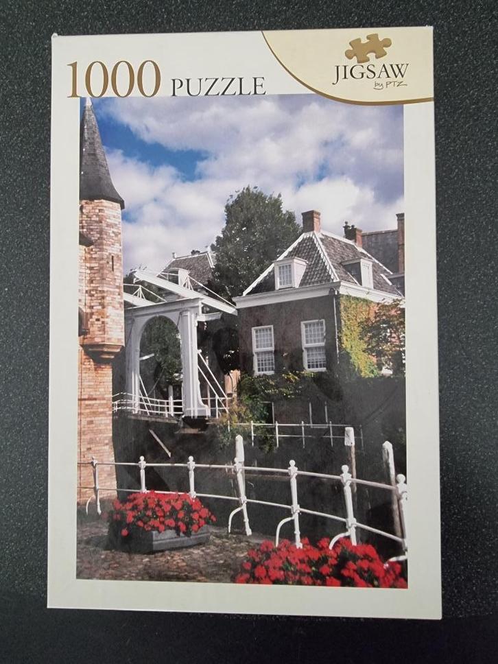 Legpuzzel 1000 stukjes. Onderwerp brug, Hobby en Vrije tijd, Denksport en Puzzels, Zo goed als nieuw, Legpuzzel, 500 t/m 1500 stukjes