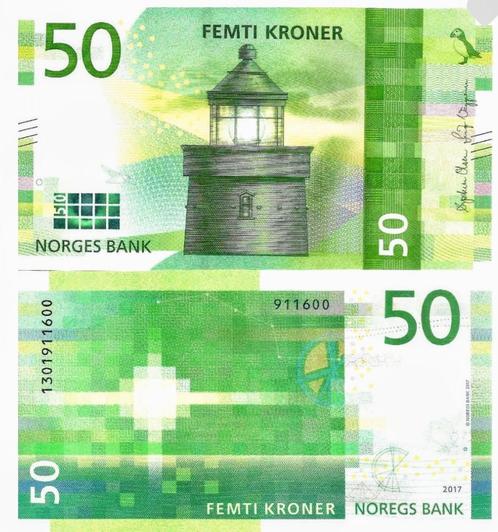 Noorwegen, 50 en 100 Kronen, 2016/17, UNC, p53 en p54, Postzegels en Munten, Bankbiljetten | Europa | Niet-Eurobiljetten, Setje