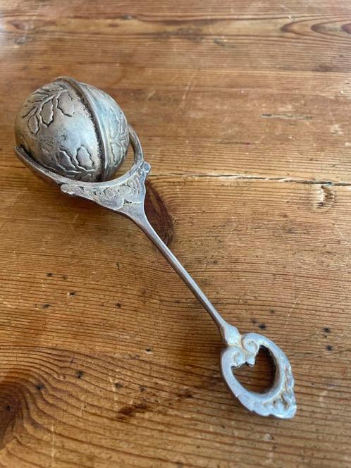 Antieke zilveren rammelaar, Antiek en Kunst, Antiek | Goud en Zilver, Zilver, Ophalen