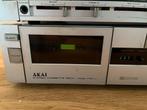 Akai stereotoren met cassettedeck en tuner zilvergrijs, Audio, Tv en Foto, Stereo-sets, Ophalen, Gebruikt, Cassettedeck, Akai