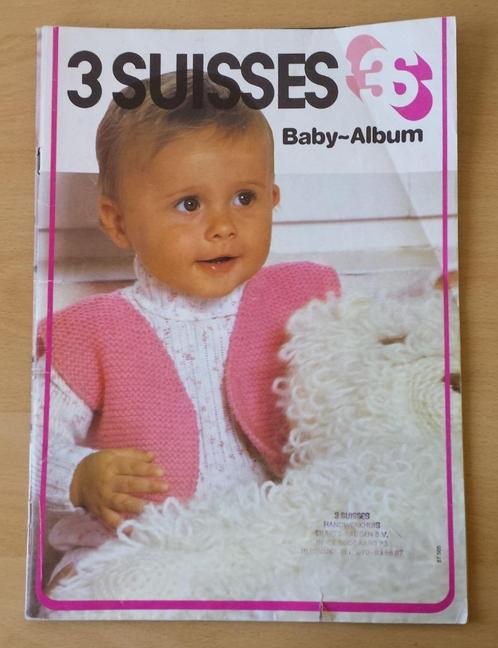 3 Suisses Baby-Album - jaren 70 - breien en haken, Hobby en Vrije tijd, Breien en Haken, Gebruikt, Breien of Haken, Patroon of Boek