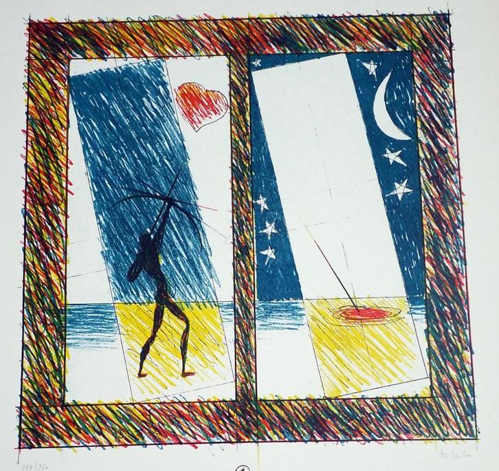 Zeefdruk - Afra-Tobia -. Architecten, Antiek en Kunst, Kunst | Litho's en Zeefdrukken, Ophalen