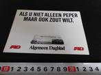 stickers Algemeen Dagblad Als u niet alleen peper maar ook *, Verzamelen, Ophalen, Zo goed als nieuw, Overige typen